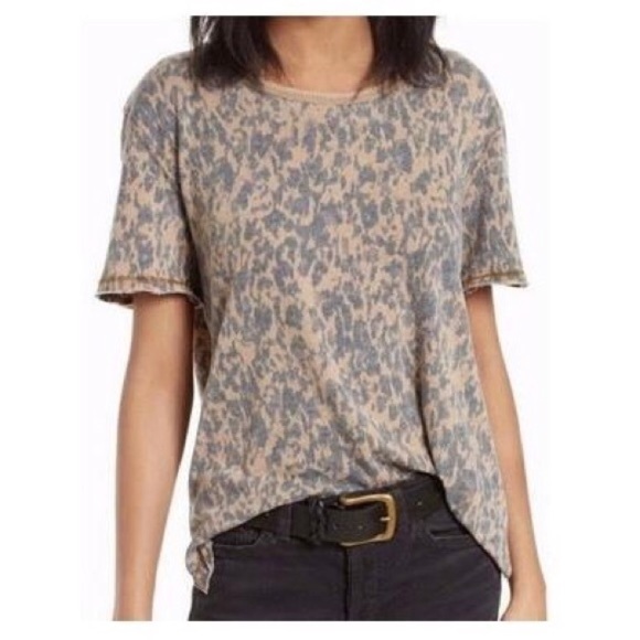 free people leopard tee